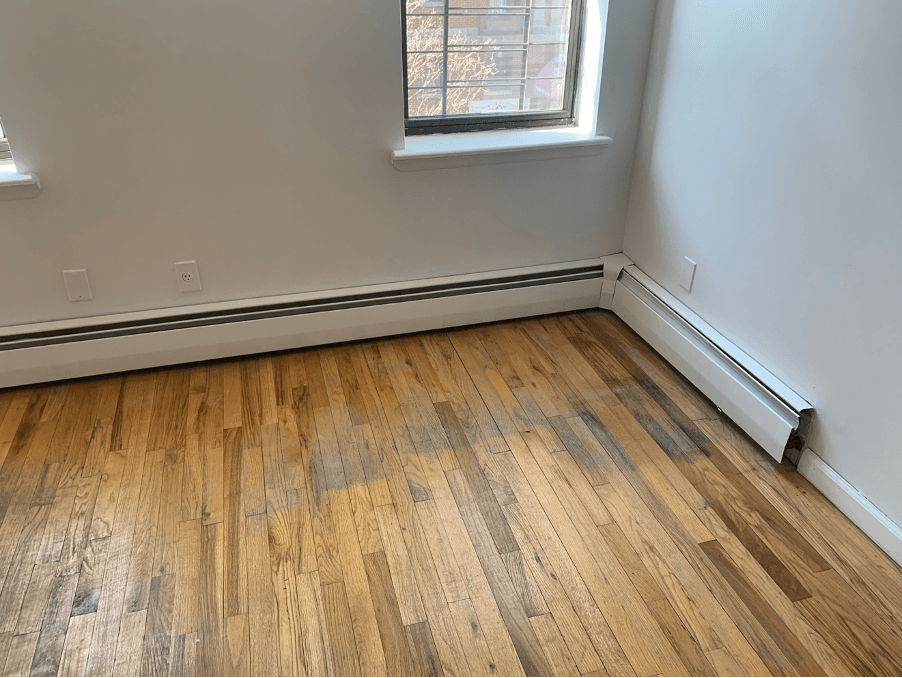 Damaged wooden floor